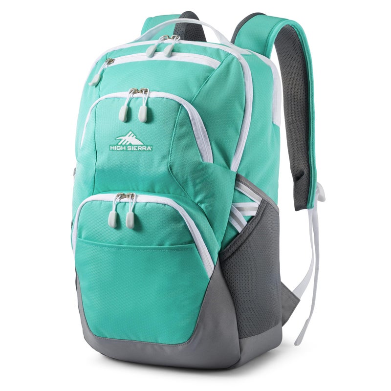 High Sierra Swoop SG Backpack, Travel or Work Laptop Bookbag with Drop Protection Pocket, and Tablet Sleeve, One Size, Aquamarine - Image 1